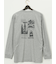 【大きいサイズ】アウトドアプロダクツ/OUTDOOR PRODUCTS 綿天竺 バックプリント クルー 長袖 Tシャツ