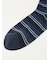 【大きいサイズ】グランバック/GRAND-BACK ストレッチ抗菌防臭 ボーダー柄クルーソックス