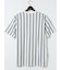 【大きいサイズ】コンバース/CONVERSE 綿混 ストライプ柄 クルーネック半袖Ｔシャツ