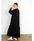 stand collar long shirts onepiece