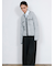 Contrast Trim Cardigan / ツイード風ニットカーディガン（バイカラーステッチ）