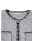 Contrast Trim Cardigan / ツイード風ニットカーディガン（バイカラーステッチ）