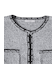Contrast Trim Cardigan / ツイード風ニットカーディガン（バイカラーステッチ）