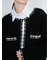 Contrast Trim Cardigan / ツイード風ニットカーディガン（バイカラーステッチ）