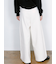 Belted High-Waist Tuck Pocket Pants / 2タック ハイウエスト タックポケット ベルト付きパンツ