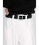 Belted High-Waist Tuck Pocket Pants / 2タック ハイウエスト タックポケット ベルト付きパンツ