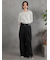 Belted High-Waist Tuck Pocket Pants / 2タック ハイウエスト タックポケット ベルト付きパンツ