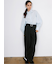 Belted High-Waist Tuck Pocket Pants / 2タック ハイウエスト タックポケット ベルト付きパンツ