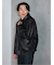 Oversized Faux Leather Blouson / ビッグシルエット フェイクレザーブルゾン（ユニセックス）