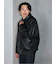 Oversized Faux Leather Blouson / ビッグシルエット フェイクレザーブルゾン（ユニセックス）