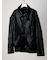 Oversized Faux Leather Blouson / ビッグシルエット フェイクレザーブルゾン（ユニセックス）