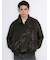 Oversized Faux Leather Blouson / ビッグシルエット フェイクレザーブルゾン（ユニセックス）