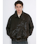 Oversized Faux Leather Blouson / ビッグシルエット フェイクレザーブルゾン（ユニセックス）