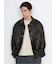 Oversized Faux Leather Blouson / ビッグシルエット フェイクレザーブルゾン（ユニセックス）