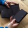 DEVICE デバイス Work ミリタリー 本革 レザー 型押し 二つ折り 財布 コンパクト ウォレット 取り外し可能 カードケース付き