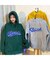 韓国風ビッグシルエットフード付き カレッジロゴ フーディースウェット＆パーカー