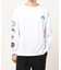 袖プリント ロンT 長袖 クルーネック ロングスリーブ プリントT Tシャツ