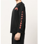 袖プリント ロンT 長袖 クルーネック ロングスリーブ プリントT Tシャツ