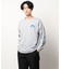 袖プリント ロンT 長袖 クルーネック ロングスリーブ プリントT Tシャツ