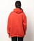 レッドカラーフロントロゴ オーバーサイズ フーディ パーカー