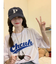 韓国 古着風 ビッグシルエット カレッジロゴ ワッペン刺繍 半袖 Tシャツ