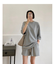 セットアップルームウェア ショートパンツ+トップス上下2点セット