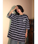 ビッグシルエット ボーダー オーバーサイズ 半袖 Tシャツ オーバーサイズ