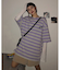 ビッグシルエット ボーダー オーバーサイズ 半袖 Tシャツ オーバーサイズ