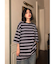 ビッグシルエット ボーダー オーバーサイズ 半袖 Tシャツ オーバーサイズ