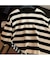 ビッグシルエット オーバー ボーダーTシャツ