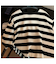 ビッグシルエット オーバー ボーダーTシャツ