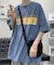 ビッグシルエット 古着風 ロゴ プリント オーバーサイズ 半袖 Tシャツ