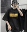 ビッグシルエット 古着風 ロゴ プリント オーバーサイズ 半袖 Tシャツ