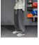 リラックス ワイド デニムパンツ ブラックデニム シェフパンツ