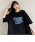 韓国風 フロントロゴTシャツ