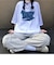 韓国風 フロントロゴTシャツ