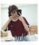 ワンポイント 古着風 ロゴ クルーネック オーバーサイズ リンガー Tシャツ
