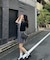 ワンポイント 古着風 ロゴ クルーネック オーバーサイズ リンガー Tシャツ
