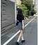 ワンポイント 古着風 ロゴ クルーネック オーバーサイズ リンガー Tシャツ