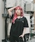 ワンポイント 古着風 ロゴ クルーネック オーバーサイズ リンガー Tシャツ