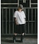 ワンポイント 古着風 ロゴ クルーネック オーバーサイズ リンガー Tシャツ