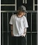 ワンポイント 古着風 ロゴ クルーネック オーバーサイズ リンガー Tシャツ
