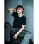 ワンポイント 古着風 ロゴ クルーネック オーバーサイズ リンガー Tシャツ