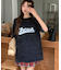ビッグシルエット ジャンキープリント ピグメント 半袖 Tシャツ 古着風 フライドポテト カレッジロゴ