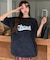 ビッグシルエット ジャンキープリント ピグメント 半袖 Tシャツ 古着風 フライドポテト カレッジロゴ