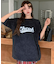 ビッグシルエット ジャンキープリント ピグメント 半袖 Tシャツ 古着風 フライドポテト カレッジロゴ