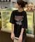 ビッグシルエット ジャンキープリント ピグメント 半袖 Tシャツ 古着風 フライドポテト カレッジロゴ