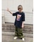 ビッグシルエット ジャンキープリント ピグメント 半袖 Tシャツ 古着風 フライドポテト カレッジロゴ