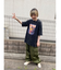 ビッグシルエット ジャンキープリント ピグメント 半袖 Tシャツ 古着風 フライドポテト カレッジロゴ