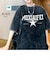 ビッグシルエット カレッジロ ピグメント 半袖 Tシャツ 古着風
